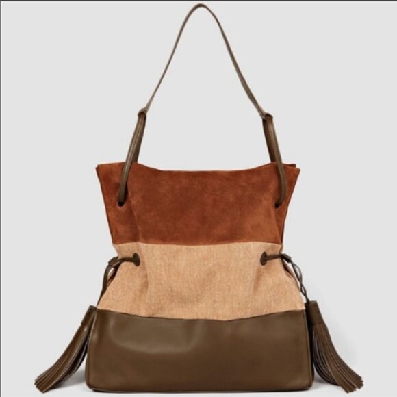 💕ALLSAINTS💕 Freedom Hobo Slouchy Handbag NWT - Picture 2 of 8